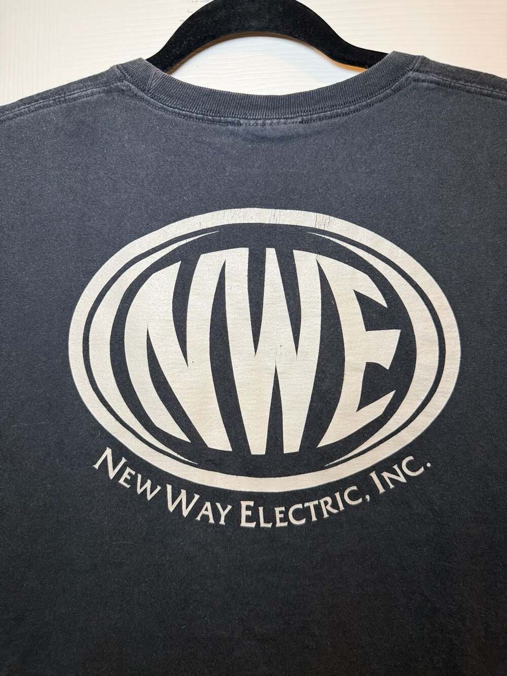Port & Company New Way Electric Inc. NWE Logo Black T-Shirt